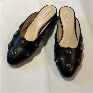 Cole Haan floral mules